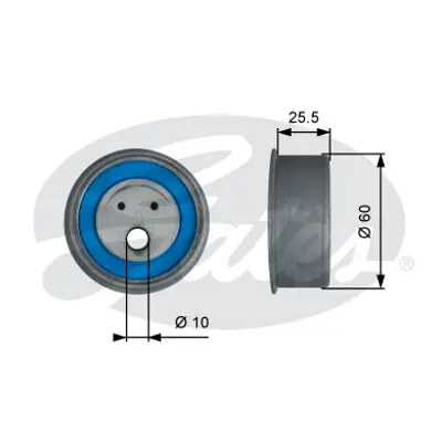 GATES T42230 V Kayış Gergi Rulmanı 1010ST 1987949085 531086010 ADC47653 ATB2587 VKM75675