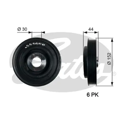 GATES TVD1105 Krank Kasnağı VKM93618