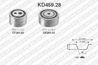 NTN / SNR KD459.28 Triger Seti VKMA07110