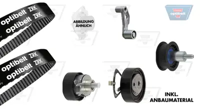 OPTIBELT KT 1209 W2 Su Pompalı Triger Seti 530008930 KP25565XS2