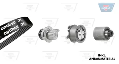 OPTIBELT KT 1237 W1 Su Pompalı Triger Seti Audı A3 1.9 Tdı 00>03 Vw Bora 1.9 00>05 1987948869 KP55569XS4 PK05500 TB0120CPK2