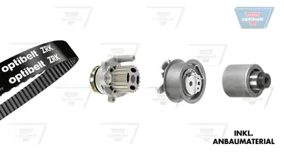 OPTIBELT KT 1237 W3 Su Pompalı Triger Seti Skoda Octavıa 1.9 05>10 Superb I 1.9 02>09 Vw Caddy Iıı 2.0 07>10 530020132 KP55569XS4 KTBWP2961 PK05690 VKMC012501