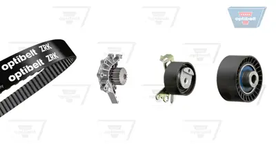 OPTIBELT KT 1244 W1 Su Pompalı Triger Seti Cıtroen C4-C5-C8-Jumpy-Xsara, Fıat Scudo, Peugeot 206-307-406-407-607-807-Expert 2.0 2.2 B. KP15528XS KTBWP3440