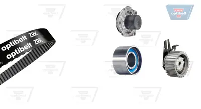 OPTIBELT KT 1401 W1 Su Pompalı Triger Seti Fıat Croma 2.4 D 05> Lancıa Thesıs 2.4 D 06>09 KP45623XS KTBWP4490