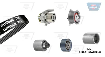 OPTIBELT KT 1420 W2 Su Pompalı Triger Seti Audı A3 (8p1) 2.0 Tdı 03>12 A4 (8k2, B8) 2.0 Tdı 07>15 Vw Beetle 2.0 Tdı 11>16 530050330 KP15648XS1