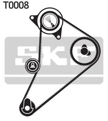 SKF VKMA 04300 Triger Seti 123x254 Ford Transıt 2.4d 8v 74-85 K015021 KH69 KTB890