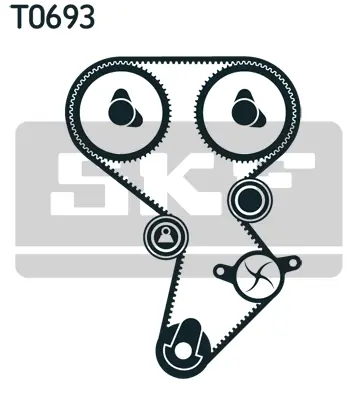 SKF VKMC 95624 Devirdaimli Triger Kayış Seti Mıtsubıshı Carısma (Da_) 1.8 16v Gdı (Da2a) 09.1997 - 06.2006,Volvo S40 I (644) 1.8 İ 03.1998 530030730 K987730A KP15514XS1 KP15514XS2 KTBWP5200