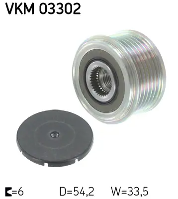 SKF VKM 03302 C2,C3,C4,C5,C8,Jumper,Ducato,206,207,307,308,407,607,807,3008,5008,Partner,Boxer,S80,V70 (1.6 1.9 2.0 2.2 D.) Alternatör Gergi R 535005910 588003 ALP2357 DB0263 F00M147764 F00M147766 F00M147907 OAP7080