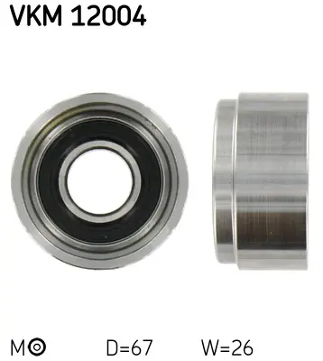 SKF VKM 12004 Triger Kayış Rulmanı (67*26) Lancıa Beta (828_) 1600 (828cb0, 828ab0) 08.1973 - 07.1982 531071420 ATB2505