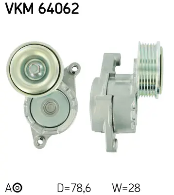 SKF VKM 64062 Alternator Gergi Rulmanı Mazda 3 Bl 1.6 Mzr 09 534050810 N2394 T0497 T39284