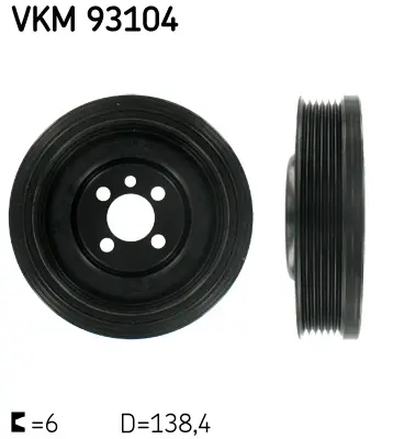 SKF VKM 93104 Kayis Kasnagi, Krank Mili 26870 544008310 544008320 80000543 80004922 80004925 DP048 DPV1123 TVD1001