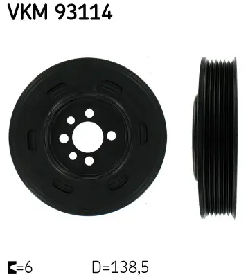 SKF VKM 93114 Kayis Kasnagi, Krank Mili 32187 544000310 80001118 DP042 DPV1109 TVD1009