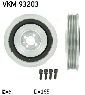 SKF VKM 93203 Krank Kasnagı Z19dth Vectra C Astra H Zafıra B 27822 544001010 544005010 544008010 544008020 80001159 80004910 DP022 DP024 DP078 DP078S DPV1046 TVD1013A