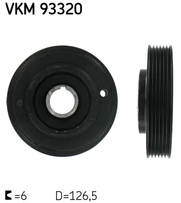 SKF VKM 93320 Kayis Kasnagi, Krank Mili 32109 33804 49418955 5150K60 62932109 62933804 80001726 DP020 DP020S DPV1142 F87083 LPD0032 TVD1097