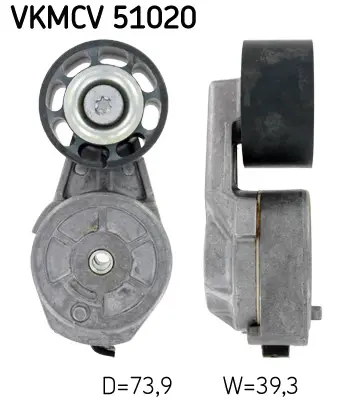 SKF VKMCV 51020 V Kayış Gergi Kütüğü (74*40) Mercedes Atego 2 10,04 -> 23269 340000009 534008820 APV1100