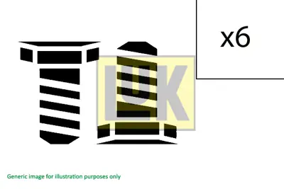 LuK 411 0236 10 Civata Takımı (6 Adet) 
