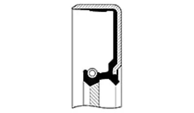 SKT 415072-V (125*160*18)(Fkm/L1l Sol) Krank Keçesi Arka Mercedes 1517, 1519 4x4 316385 812104010 812104020