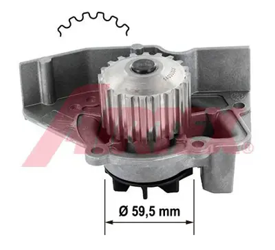 AIRTEX 1564 Devirdaim Su Pompası P306 Ym Xsara P406 Ym Xu7jp4 (1.8 16v) 120198, 96353368, 96370580, 9633923080, 9633923180, 9635336880, 1611898380, 96197874, 96200344, 9400816989