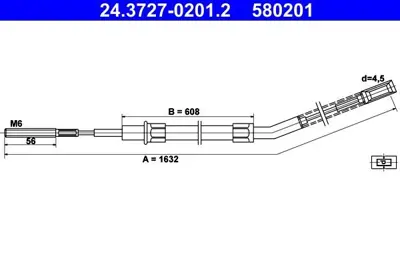 ATE 24.3727-0201.2 El Fren Teli  E-21 Arka 1114215, 34411114215
