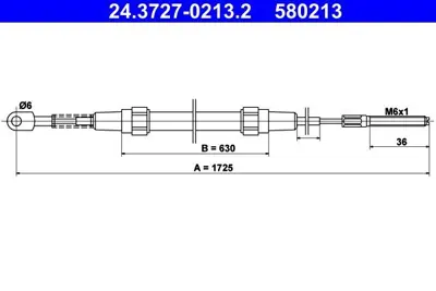 ATE 24.3727-0213.2 El Fren Teli  E-30 Arka Diskli 34411158423