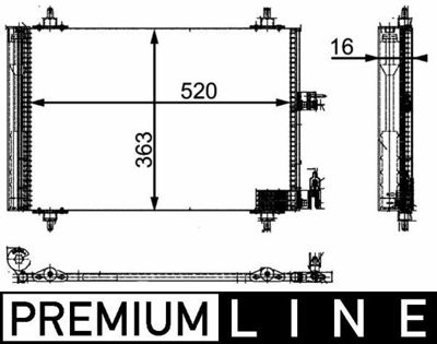 BEHR MAHLE AC 323 000P Klima Radyatörü 6455CV, 6455Y9, 9637416580, 6455AT, 6455EX, 9645974780, 9652829880, 6455W9, 9637416580A, 6455CVAT