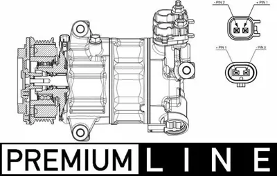 BEHR MAHLE ACP 654 000P Klima Kompresörü JX6119D629HC