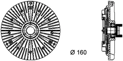 BEHR MAHLE CFC 58 000P Fan Termiği 11527505302