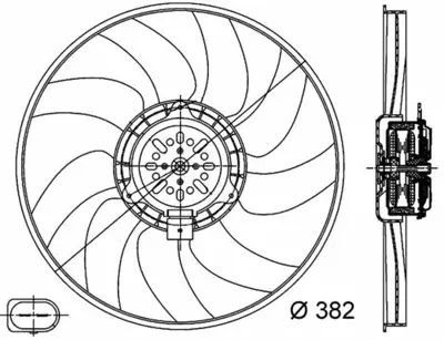 BEHR MAHLE CFF 312 000S 8ew351044-351 Fan Motoru Sol A4 08 A5 08 A6 11 Q5 09 Exeo 10 2.0tdı-3.0tdı 8K0959455G