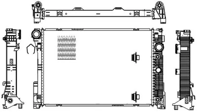 BEHR MAHLE CR 1176 000S 8mk376756-221 Su Radyatörü W204-212-218 Om651 09 Cr 1176 000s A2045003603