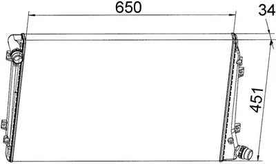 BEHR MAHLE CR 1395 000S Motor Radyatoru (648×460) Caddy Passat Golf Jetta Octavia Touran Altea Superb 2 0tdi Cfhc 04>13 1K0121251DP