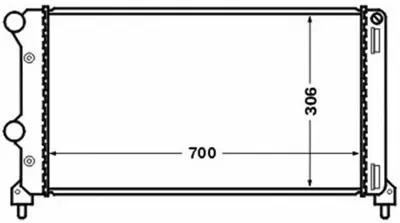 BEHR MAHLE CR 1448 000S 8mk376767-701 Radyatör Doblo 1.9 Jtd-1.3mtj Mek Ac Klimasız 730x305.4x38 -46807378 CR1448000S