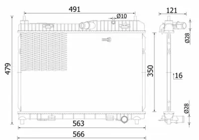 BEHR MAHLE CR 2427 000S Su Radyatörü AE818005AB