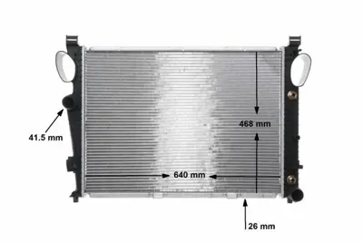 BEHR MAHLE CR 304 000S Motor Su Radyatoru S-Class W220 98>05 2205001403, 2205002403, A2205001403, A2205002403, 2105001403, 5000322024, A5000322024, A2105001403, 1063095, 8MK376712591