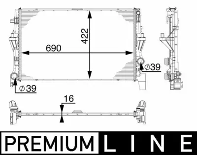 BEHR MAHLE CR 902 000P Su Radyatörü A4475010201