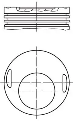 BEHR MAHLE 002 69 10 Pıston + Segman Std. (M102.9, 95,5mm, 22 Pım) 190 W201 86>93 W123 80>85 W124 85>93 W460 82>92 A1020309737