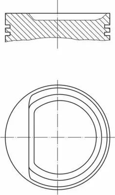 BEHR MAHLE 010 29 00 Motor Piston Segman Doblo-Idea-Punto 1.4 05 72.00mm 71740642