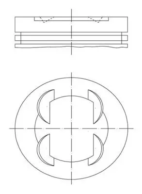 BEHR MAHLE 011PI00110000 Motor Pıston+segman Komple (Std) Astra J Corsa D Aveo T300 A14xer 55571102