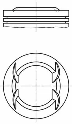 BEHR MAHLE 012 22 03 Motor Pıston+segman Komple 0,50mm ( Rıken )  Çap 73,90 Astra G - Astra H - Corsa C - Merıva A - Tıgr 5623261