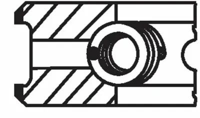 BEHR MAHLE 01482N2 Motor Segmanı 94.67mm 1mm M12 - M15 2000 Model 800009940100