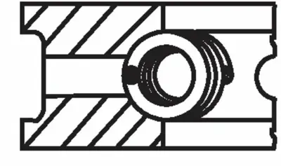 BEHR MAHLE 021 01 V0 Motor Segmanı Std R19-Clıo I-Kng 1.4 E7j 75.80 9380200, DD7186, 2101V0, 2100N0, 9513700, 47903710, 800022910000, R66200STD, 50012021, 7711130009