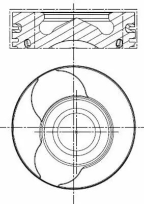 BEHR MAHLE 0220102 Motor Pıston+segman Clıo Kangoo (Pım Capı 26mm) (1.5 Dcı K9k Bp) [(76.00mm Std (+0.50mm)] 120A10282R, 120A10538R, 7701475703, 7701475075, 7701475077, 120A11819R, 120A12761R