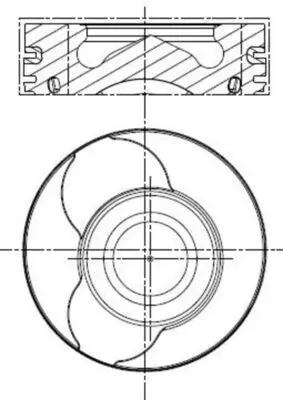 BEHR MAHLE 0220104 Motor Pıston+segman Clıo Kangoo (Pım Capı 26mm) (1.5 Dcı K9k Bp) [(76.00mm Std (+100mm)] 120A10538R
