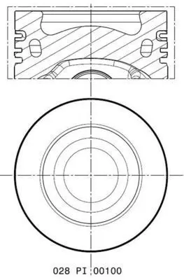 BEHR MAHLE 028PI00100002 Pıston+segman (81,50mm 0.50) Golf V - Vı Jetta Iıı Passat Scırocco Tıguan A3 A4 A5 Q5 A6 Tt Altea Ex 3L107065AD