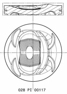 BEHR MAHLE 028 PI 00117 000 Pıston Segman 76.51mm Std Golf 5-6-Jetta 3-4-Passat-1.4tsı-Fsı Blg Bmy Cava Ctha 05 3C107065BL