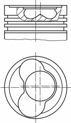 BEHR MAHLE 0305900 Pıston+segman (81,01mm Std 3 - 4 - 5 Pıstonlar) Lt28 Lt35 Lt46 T4 2,5tdı Acv Agx Ahd Ahy Ajt Anj Apa 74107065AA