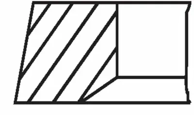 BEHR MAHLE 04001N0 Motor Segmanı Partner Berlıngo Scudo P206 Expert Jumpy Dw8 - Dw8b (82,20) - (Std) Olcu: (2*2*3) 640P0