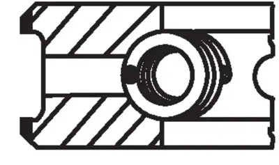 BEHR MAHLE 04025N0 Motor Segmanı P206 P307 P207 P1007 C2 C3 C3 Iı C4 Et3j4 (1,6 16v) 75,00mm (Std) Olcu: (1,2 * 1,5 * 2 640S8