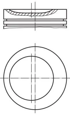 BEHR MAHLE 0812100 Pıston + Segman 84.00mm Bmw M40 E30 E34 11251709973, 1709973