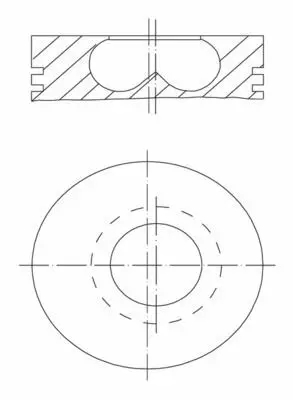 BEHR MAHLE 081PI00123002 Pıston + Segman 0,50mm (84,50mm) Bmw F20 F21 F22 F45 F30 F10 B47 B37 8781670702, 81PI00123002