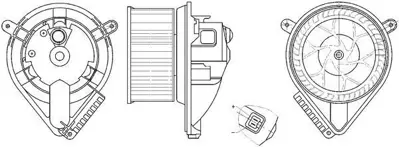 BEHR MAHLE AB 272 000S Kalorıfer Motoru V-Class 638-2 96>03 Vıto 638 97>03 A0028301508